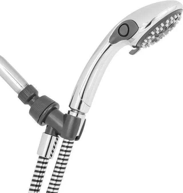Alt view image 6 of 6 - Waterpik Handheld Shower Head Eco Flow Low Flow Water Saving Shower 1.6 GPM, 4 Spray Modes, DIY Easy Installation, Chrome Finish, VBE-453