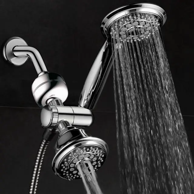 Alt view image 2 of 6 - HOTEL SPA - Shower Heads with Handheld Spray - High Pressure with Shower Filter - 4 Inch Showerhead, 4 Inch Handheld Shower Head - 3-in-1, 30 Setting Shower Heads, Showerspa (Chrome)