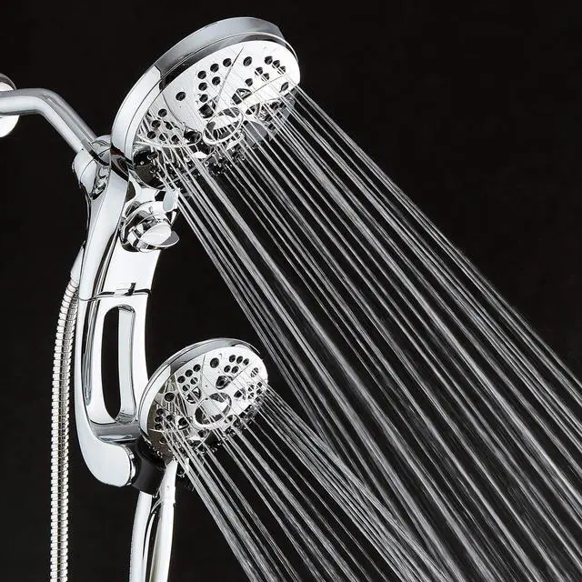 Alt view image 6 of 7 - Dream Spa High Pressure 3-way Rain & Handheld Shower Head Combo with Easy Reach Diverter Switch, Adjustable Extension Arm and Extra Long 72 inch Stainless Steel Hose - All Chrome Finish - Top US Brand