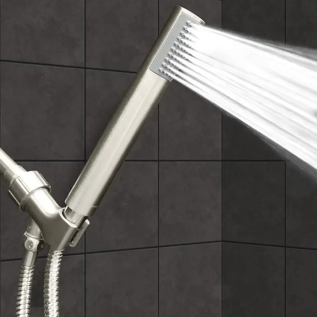 Alt view image 7 of 7 - Luxury Spa: Brushed Nickel Hand Held Shower Head 1.1 inch High Pressue Handheld Showerhead with Extra-Long Stainless Steel Hose Experience MAXX Comfort and Elegance (Brushed Nickel)