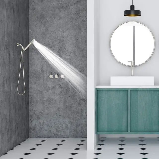 Alt view image 5 of 7 - Luxury Spa: Brushed Nickel Hand Held Shower Head 1.1 inch High Pressue Handheld Showerhead with Extra-Long Stainless Steel Hose Experience MAXX Comfort and Elegance (Brushed Nickel)