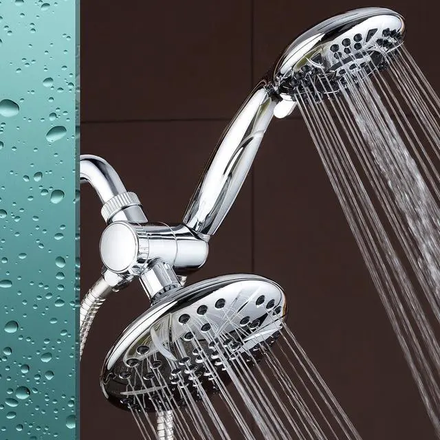 Alt view image 3 of 7 - High Pressure 6-inch / 6-Setting Premium Rain Shower Head by AquaDance for the Ultimate Shower Spa Experience! Officially Independently Tested to Meet Strict US Quality & Performance Standards!