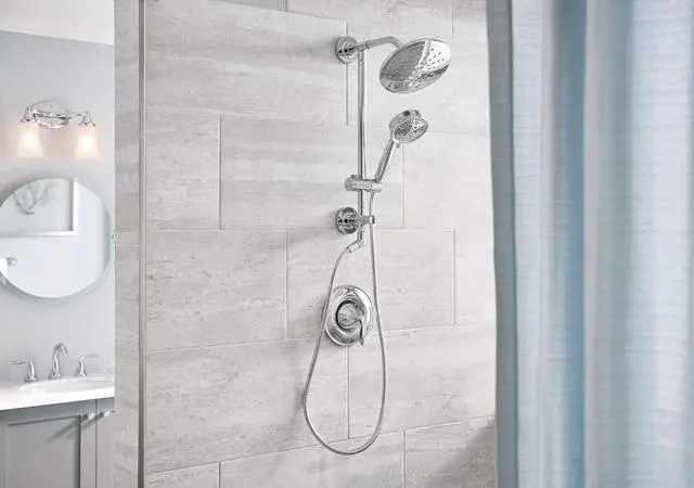 Alt view image 2 of 4 - Moen Brushed Nickel Replacement 4-Function Eco-Performance Handheld Showerhead, 164927BN
