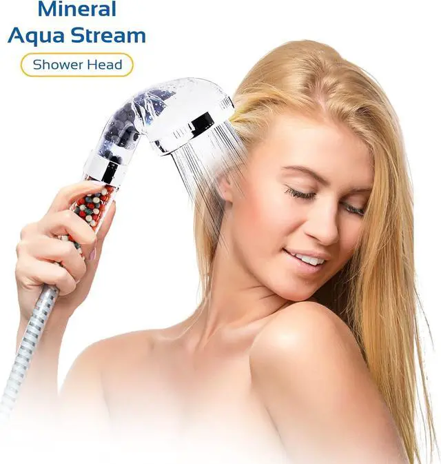 Alt view image 6 of 7 - | Mineral Aqua Stream - Filtered Shower Head - Mineral Head Filter - Stream Purifier for Kids, Pets and Adults - Take Care of your Skin - Purify yourself!