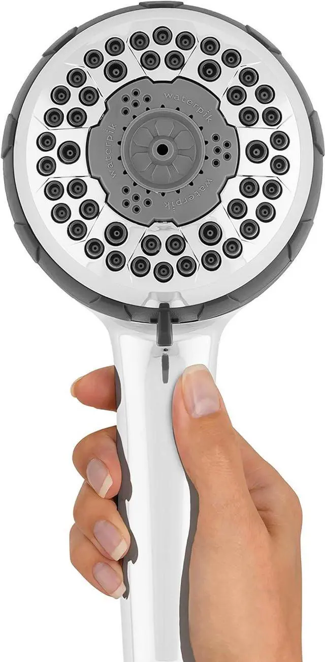 Alt view image 7 of 7 - Waterpik Power Spray Dual 2-in-1 Shower System With Rain Shower Head and 8-Mode Hand Held Shower Head, Plastic, Chrome VIC-133E-NSP-853E