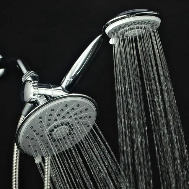 Alt view image 3 of 7 - Hotel Spa 1831 30-Setting Ultra-Luxury 3 way Rainfall Shower-Head/Handheld Shower Combo by Top Brand Manufacturer. Choose from 30 full and combined water flow patterns! , 6 Inch , Chrome