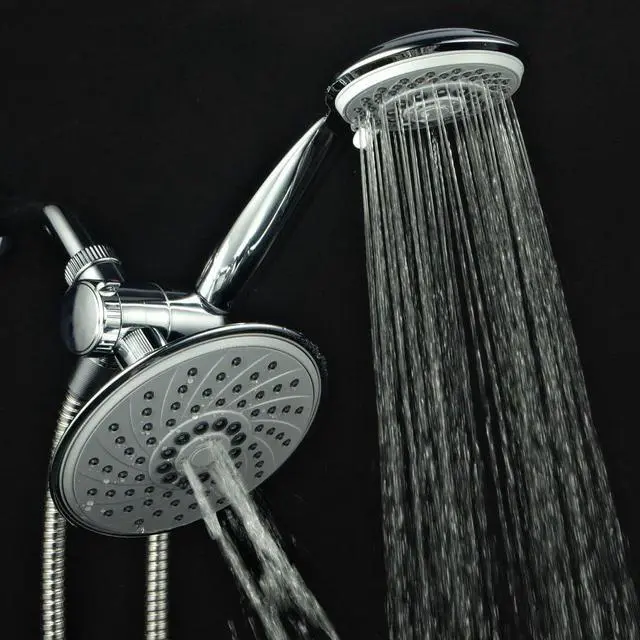 Alt view image 5 of 7 - Hotel Spa 1831 30-Setting Ultra-Luxury 3 way Rainfall Shower-Head/Handheld Shower Combo by Top Brand Manufacturer. Choose from 30 full and combined water flow patterns! , 6 Inch , Chrome