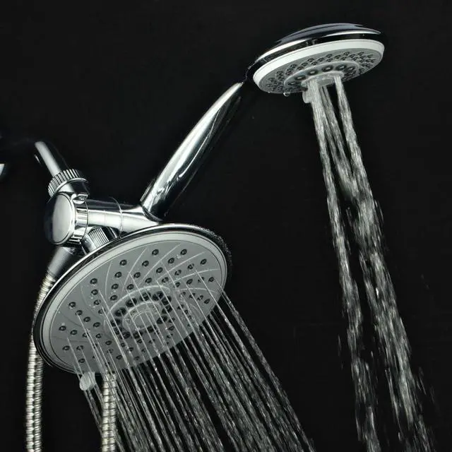 Alt view image 6 of 7 - Hotel Spa 1831 30-Setting Ultra-Luxury 3 way Rainfall Shower-Head/Handheld Shower Combo by Top Brand Manufacturer. Choose from 30 full and combined water flow patterns! , 6 Inch , Chrome