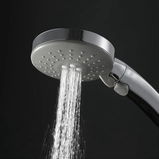 Alt view image 5 of 7 - Elderly Handheld Shower Head Designed For Disabled Pregnant Woman Gravidas With 79-Inch Hose Suciton Cup Holder Bracket Home Care Control Button Convenient Push Button Chrome