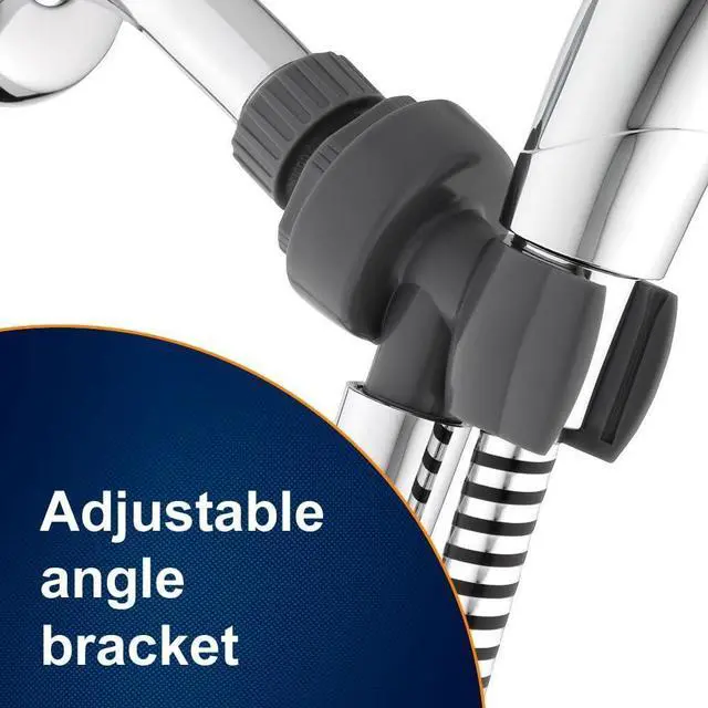 Alt view image 4 of 7 - Waterpik Adjustable Shower Head with Handheld Spray with 5-Foot Hose, Features Dual Position Height Select Bracket, 7 Spray Modes, Chrome Finish, NSE-753E