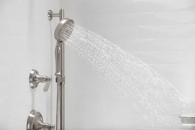 Alt view image 3 of 4 - KOHLER 22166-SN Purist Four-Function Handshower, Handheld Showerhead with 3 Spray Settings, 2.5 GPM, Vibrant Polished Nickel