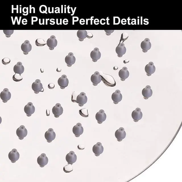 Alt view image 3 of 5 - NearMoon Rain Shower Head with 11'' Adjustable Arm, High Pressure Stainless Steel Rainfall Shower, Ultra-Thin Design - Pressure Boosting (10 Inch, Chrome)