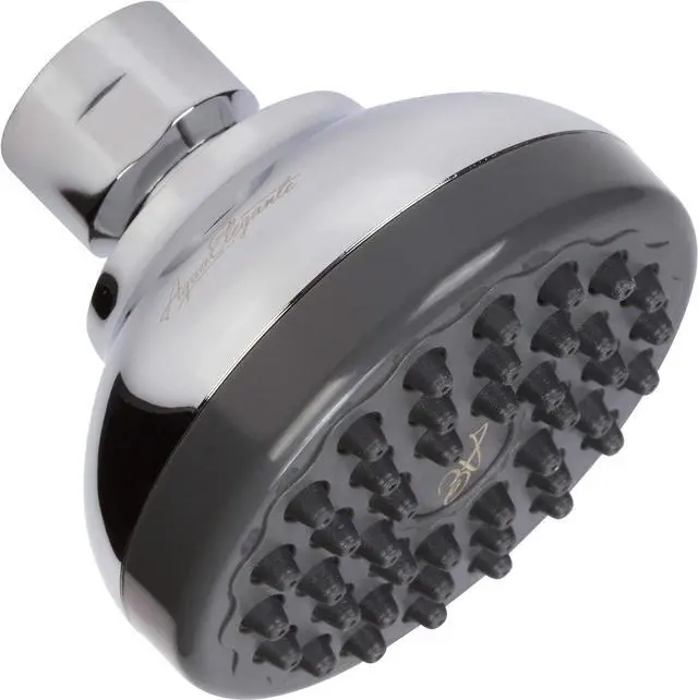 Main image of Aqua Elegante Pressure Boosting Shower Head - 3 Inch Wall Mount Water Saving Showerhead Best For Low Flow Showers With Anti-Clog Nozzles & Adjustable Brass Fitting - 2.5 GPM - Polished Chrome