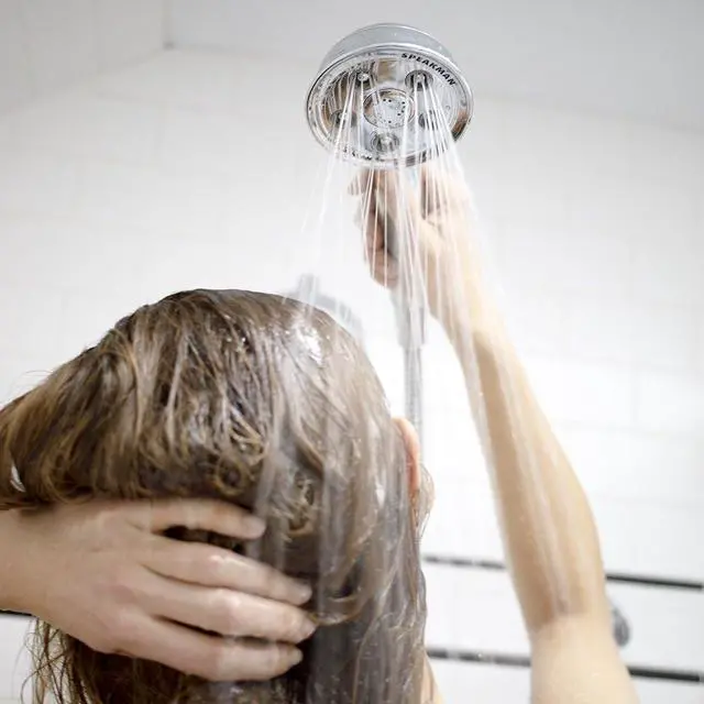 Alt view image 2 of 7 - Speakman VS-3014 Caspian Anystream Multi-Function Handheld Shower Head, 2.5 GPM, Polished Chrome