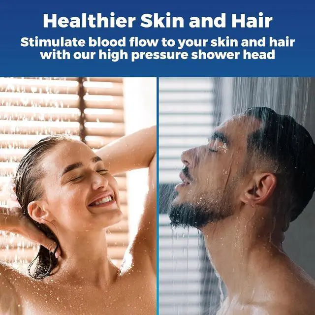 Alt view image 7 of 7 - High Pressure Shower Head - Anti-Clogging Silicone Nozzles - 2.5 GPM Removable Restrictor - Easy to Clean Adjustable Replacement - easy to install with Plumbers Tape - 6 inch - Classic Chrome Finish