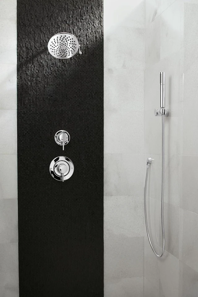 Alt view image 4 of 7 - Moen Velocity Chrome Two-Function Rainshower 8-Inch Shower Head with Immersion Technology for a High-Pressure Rinse, S6320
