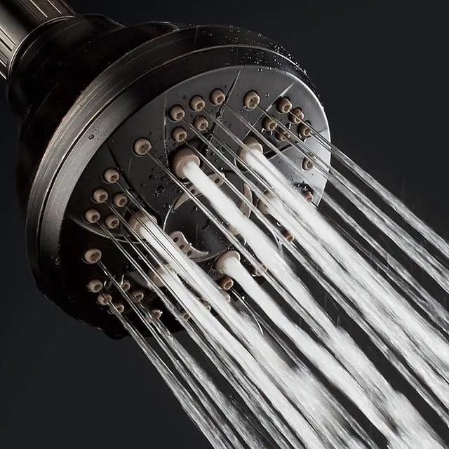 Alt view image 2 of 6 - AquaDance Oil Rubbed Bronze High Pressure 6-Setting Spiral Shower Head-Angle Adjustable, Anti-Clog Showerhead Jets, Tool-Free Installation-USA Standard Certified-Top US Brand