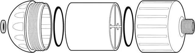 Alt view image 4 of 7 - Sprite HO2-CM-M Authentic Universal High Output Shower Filter, Chrome