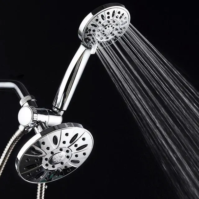 Alt view image 7 of 7 - AquaDance 6" Premium High Pressure 3-way Rainfall Shower Combo Combines the Best of Both Worlds - Enjoy Luxurious Rain Showerhead and 6-setting Hand Held Shower Separately or Together!