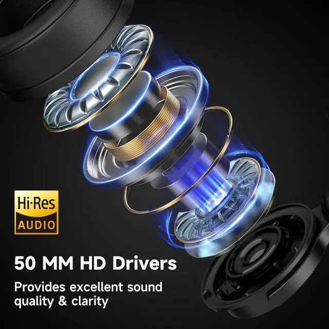 Alt view image 6 of 7 - OneOdio Monitor 60 Professional Studio Headphones - Recording Wired Over Ear Headphones, Hi-Res Audio, Soft Comfortable Earmuffs, 6.35mm Adapter for Tracking Mixing DJ Mastering Broadcast-Black