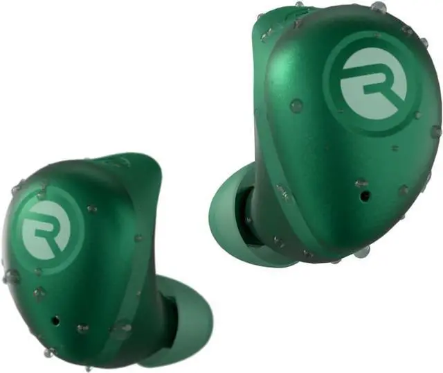 Alt view image 2 of 7 - Fitness Bluetooth True Wireless Earbuds with Built in Mic 56 Hours of Battery IPX7 Waterproof Active Noise Cancellation Awareness Mode and Bluetooth 5.3 (Green)