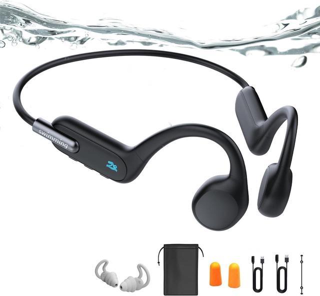 JEWUNO Bone Conduction Headphones Swimming, Underwater Headphones