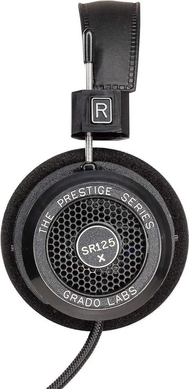 Alt view image 2 of 5 - GRADO SR125x Prestige Series Open-Back  Wired Over-Ear Dynamic Headphones with 44mm Drivers  Hand-Assembled in Brooklyn  Lightweight Hi-Fi for Audiophiles
