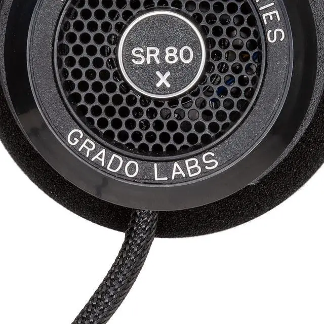 Alt view image 2 of 5 - GRADO SR80x Prestige Series Open-Back Wired Headphones  Enhanced X Drivers, Lightweight Design, Assembled in Brooklyn, NY USA