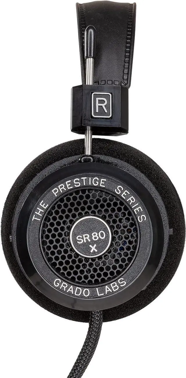 Alt view image 3 of 5 - GRADO SR80x Prestige Series Open-Back Wired Headphones  Enhanced X Drivers, Lightweight Design, Assembled in Brooklyn, NY USA