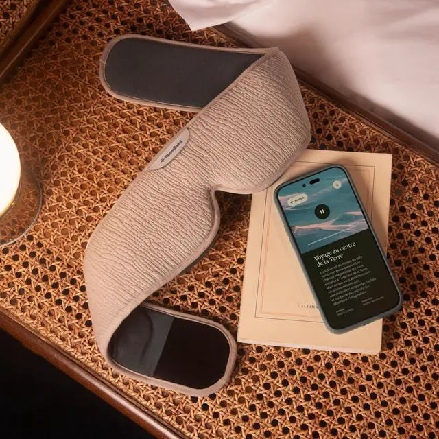 Alt view image 4 of 7 - HoomBand Ultimate | Wireless Sleep Headphones Bluetooth 5.2 | 100% Blackout Mask | Sound Therapy, Free Hypnotic Stories, Meditation, White Noise | Adjustable Headband | Magnetic Cable