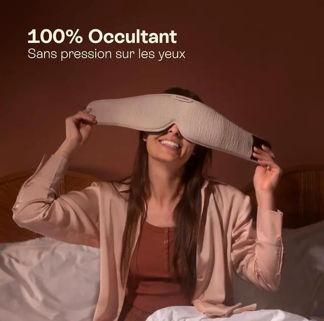 Alt view image 5 of 7 - HoomBand Ultimate | Wireless Sleep Headphones Bluetooth 5.2 | 100% Blackout Mask | Sound Therapy, Free Hypnotic Stories, Meditation, White Noise | Adjustable Headband | Magnetic Cable