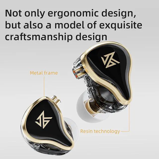 Alt view image 7 of 7 - KZ ZAS in Ear Monitor Headphones 16 Units 7BA 1DD Hybrid Drivers HiFi IEM Earphones High Clarity Wired Earbuds for Musicians Singers Audiophile Dj Drummers