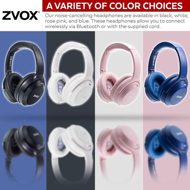 ZVOX Noise Cancelling Headphones Over Ear Bluetooth Headphones