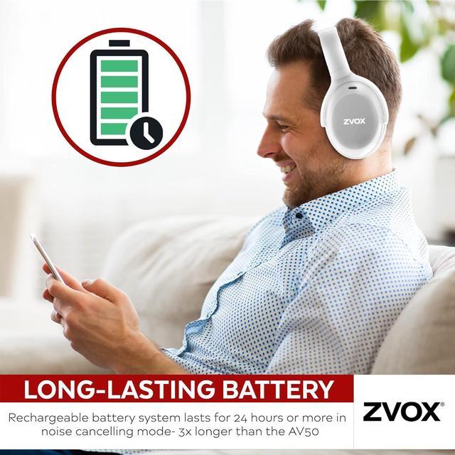 ZVOX Noise Cancelling Headphones - Over Ear Bluetooth Headphones