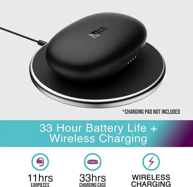 Alt view image 4 of 7 - MEE audio Connect Air in-Flight Bluetooth Wireless Audio Transmitter Adapter and AirHooks Pro True Wireless Open Ear Sports Headphones Bluetooth Earbuds Bundle