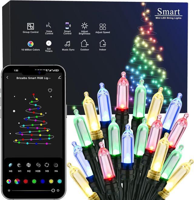 Brizled Smart Christmas Lights, 196ft 600 LED Smart WiFi Color Changing  String Lights App Controlled…See more Brizled Smart Christmas Lights, 196ft