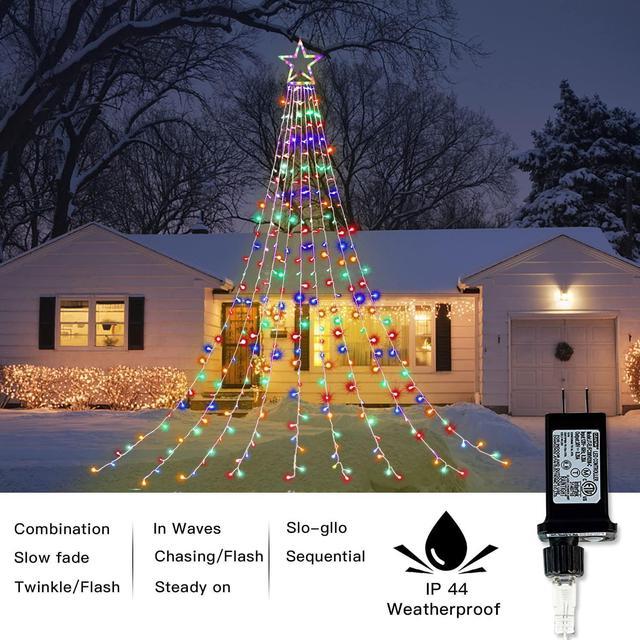 320 LED Christmas Outdoor Star String Lights Xmas Tree Toppers Fairy  Decoration Mutli Color Lights - Shop Open Box Deals, Affordable Best Buy  Products