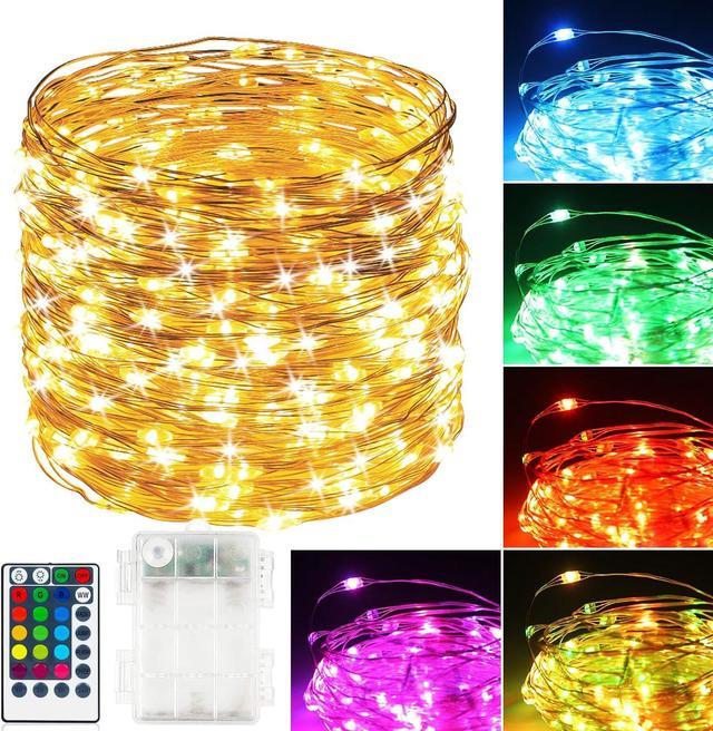 A String Of Led Christmas Tree Decoration Lights With A Battery