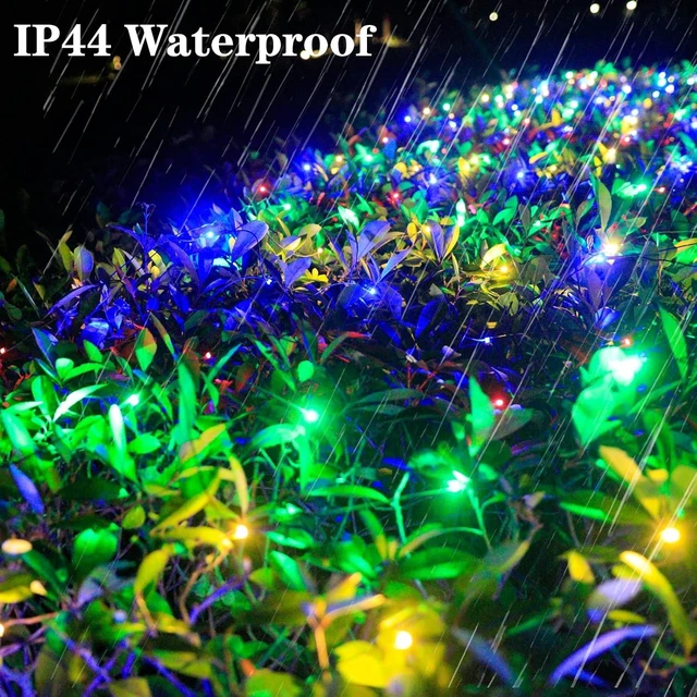 Alt view image 6 of 7 - 360 LED Colorful Christmas Net Lights, 21ft x 5ft Connectable Mesh String Lights, 8 Modes, Waterproof Outdoor Christmas Light for Tree, Bushes, Garden Party Multicolour