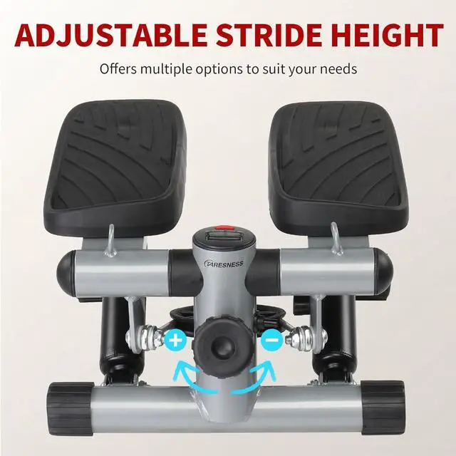 Alt view image 5 of 7 - Ktaxon Mini Stepper Stair Stepper, Steppers for Exercise with 330LB Weight Capacity, Workout Equipment for Total Body Workout with Multiple Stability Design, Widened Foot Plate and Floor Mat