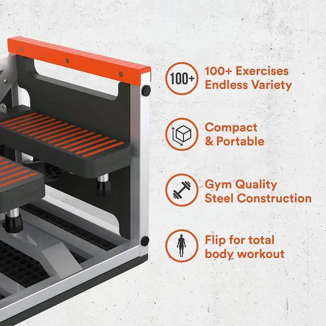 Alt view image 6 of 7 - New Image Unisex's FITT Cube Total Body Workout, High Intensity Interval Training Machine, Black