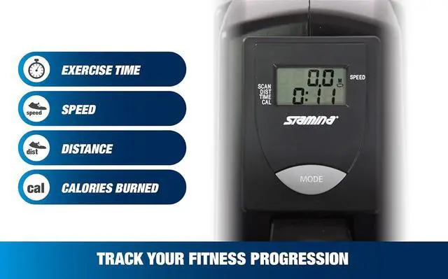 Alt view image 4 of 7 - Stamina ATS Air Rower Machine with Smart Workout App - Foldable Rowing Machine with Dynamic Air Resistance for Home Gym Fitness - Up to 250 lbs Weight Capacity