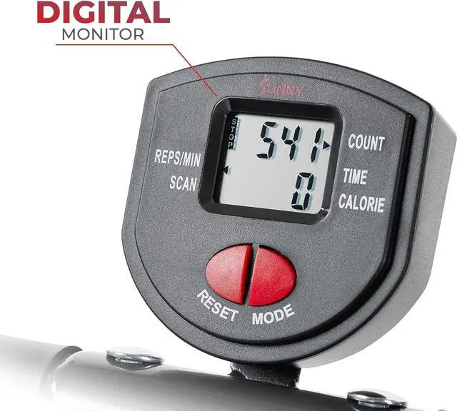 Alt view image 3 of 7 - Sunny Health & Fitness Row-N-Ride Plus, Heavy Duty Assisted Squat Machine with 300 LB Max Weight Capacity, Adjustable Resistance and Thick Padded Seat - NO. 077PLUS