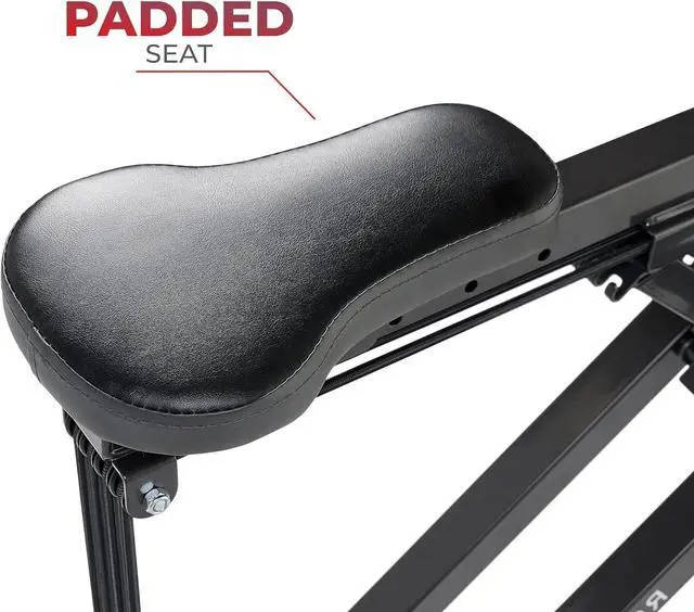 Alt view image 7 of 7 - Sunny Health & Fitness Row-N-Ride Plus, Heavy Duty Assisted Squat Machine with 300 LB Max Weight Capacity, Adjustable Resistance and Thick Padded Seat - NO. 077PLUS