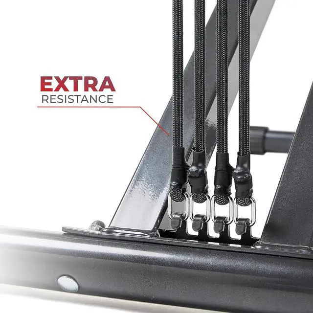 Alt view image 6 of 7 - Sunny Health & Fitness Row-N-Ride Plus, Heavy Duty Assisted Squat Machine with 300 LB Max Weight Capacity, Adjustable Resistance and Thick Padded Seat - NO. 077PLUS