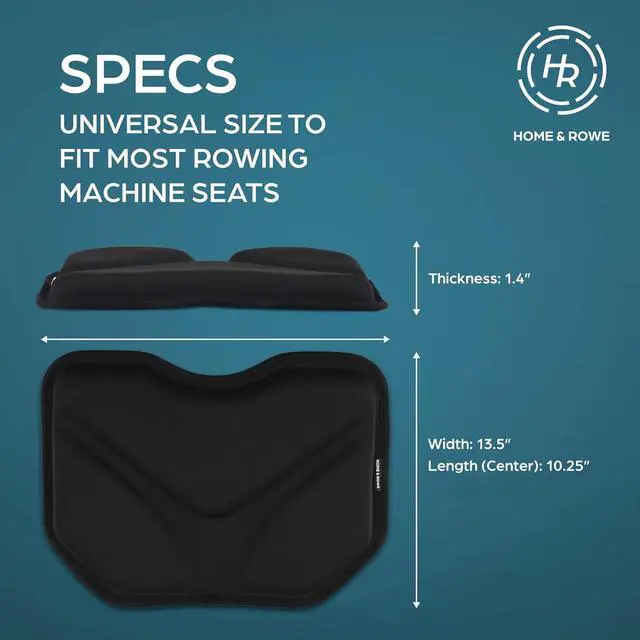 Alt view image 4 of 7 - Rowing Machine Seat Cushion Compatible with Concept 2 Rowing Machine- Row Machine Rower Pad Compatible with Concept 2 Rower, Hydrow Rower, Concept2 Rowerg - Gel Seat Pad Rowing Machine Accessories