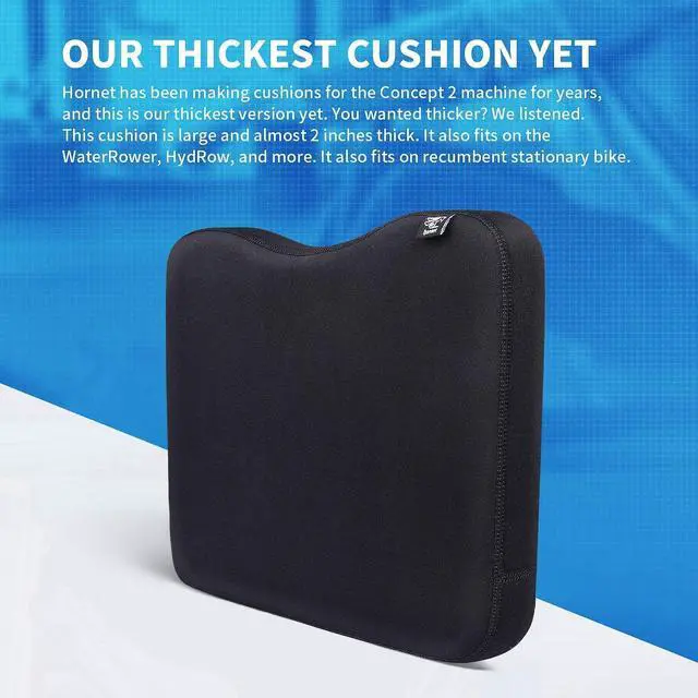 Alt view image 7 of 7 - Hornet Watersports Memory Foam Cushion Made for Concept 2 Rowing Machine