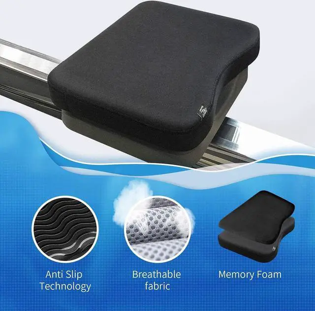 Alt view image 2 of 7 - Hornet Watersports Memory Foam Cushion Made for Concept 2 Rowing Machine