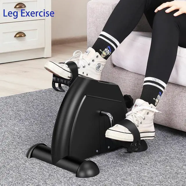 Alt view image 2 of 7 - Pedal Exerciser Mini Exercise Bike for Leg and Arm Cycling Recovery Exercise Low Resistance Portable Bike