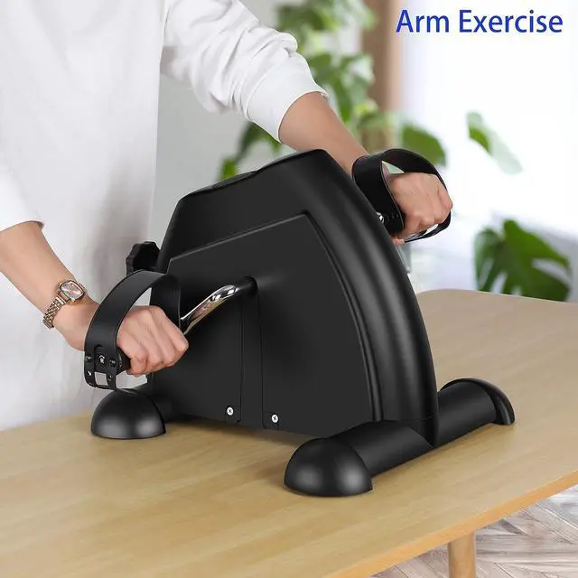 Alt view image 3 of 7 - Pedal Exerciser Mini Exercise Bike for Leg and Arm Cycling Recovery Exercise Low Resistance Portable Bike